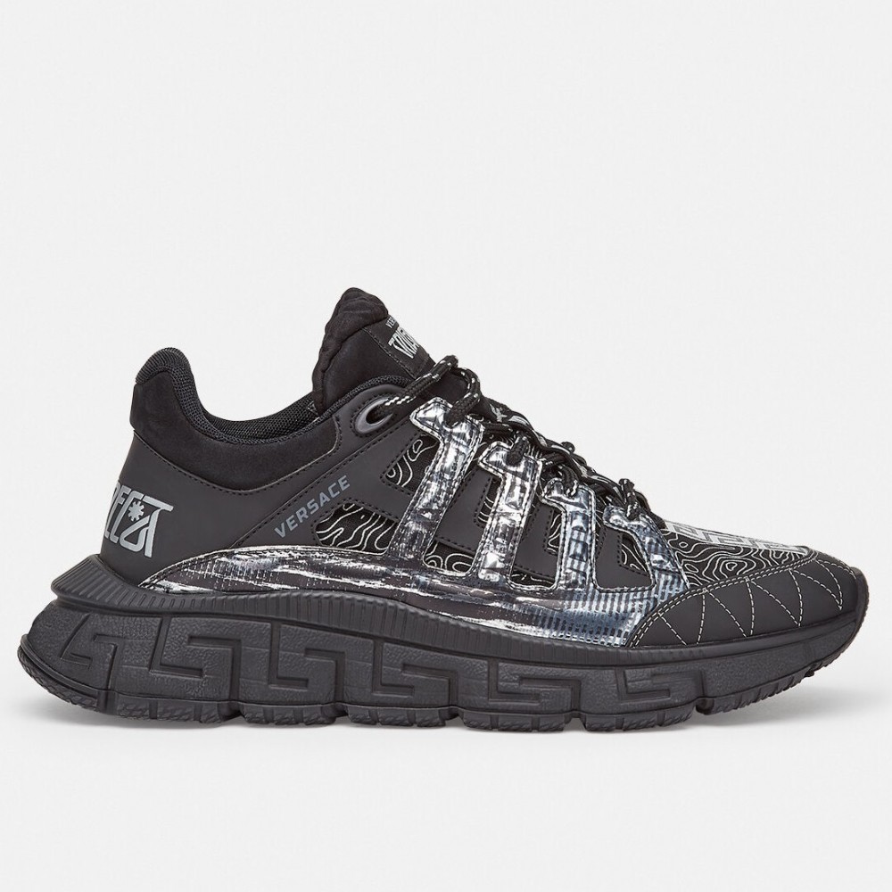 Versace Black Trigreca Sneakers TDSS14444