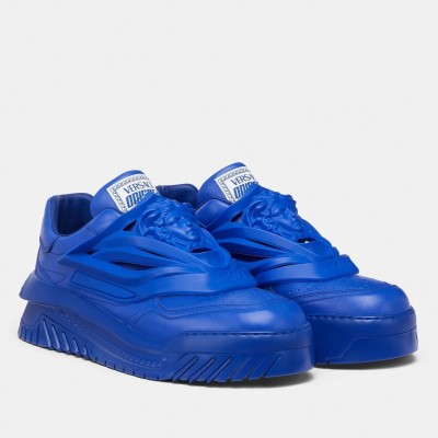 Versace Odissea Sneakers In Blue Leather TDSS14453